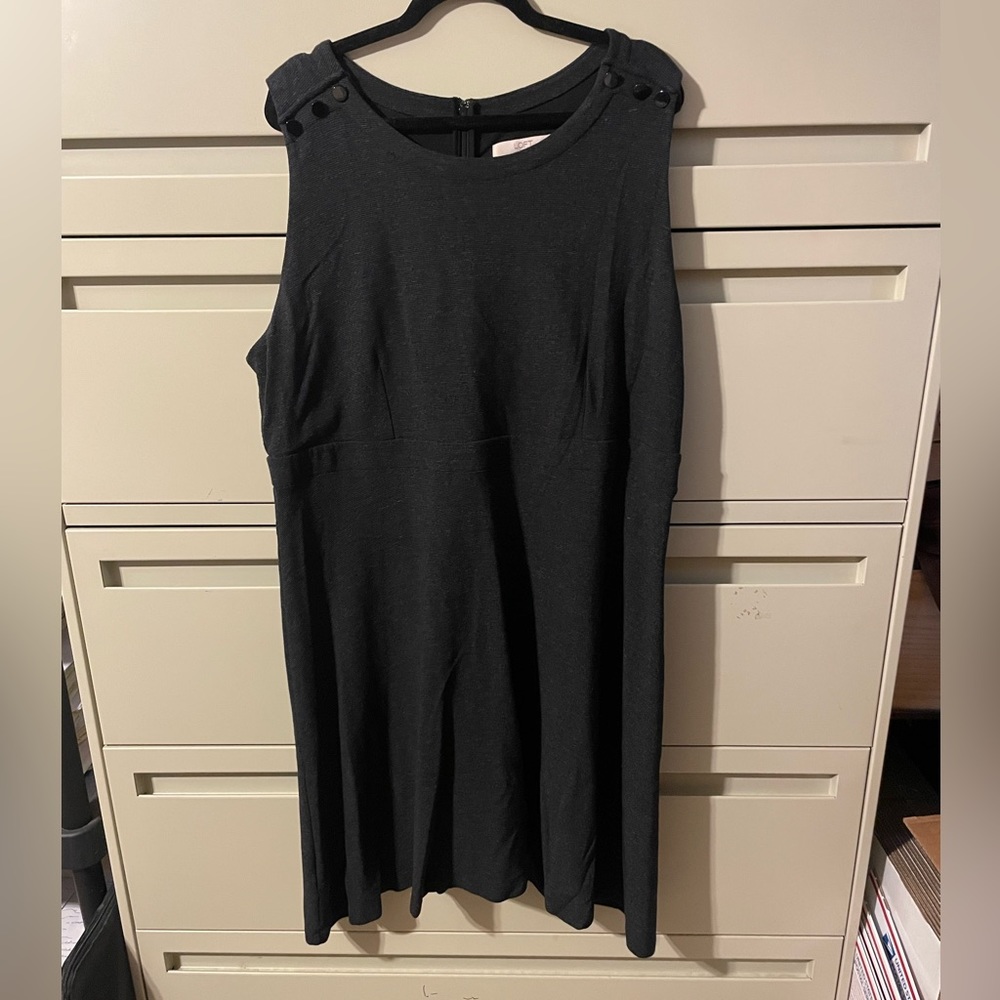 EUC Loft Charcoal Ponte Dress Size 22W